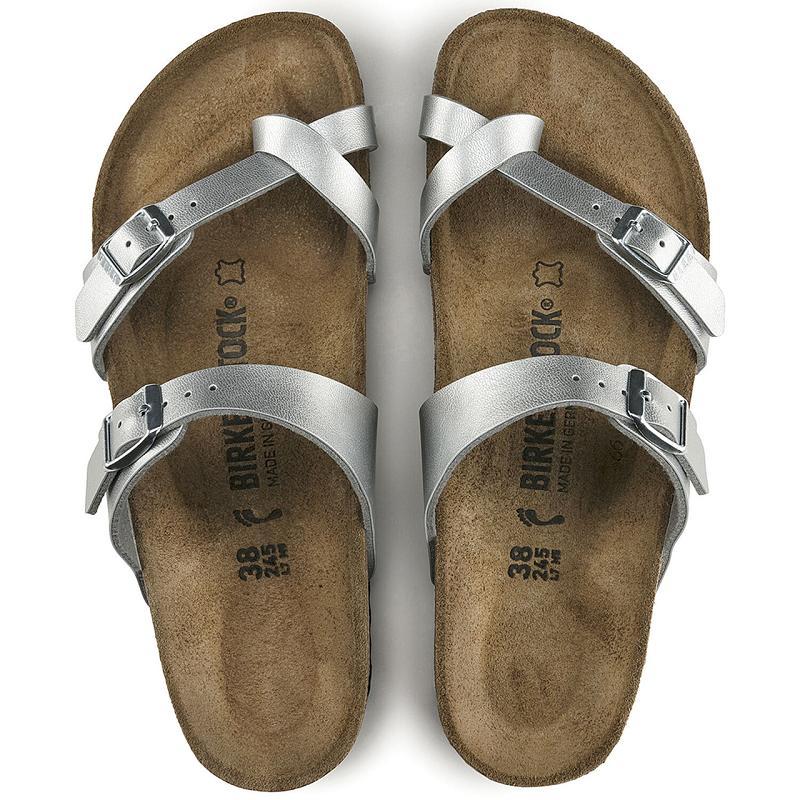 Birkenstock Birko-flor Mayari Dame Sølv | DK 404NWY